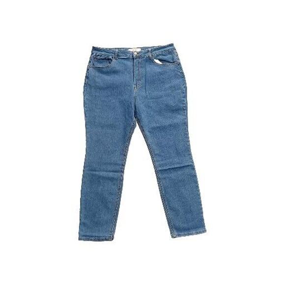 Elizabeth and James Textile Jeans High Rise Middle Medium Wash sz 16 - Picture 1 of 8